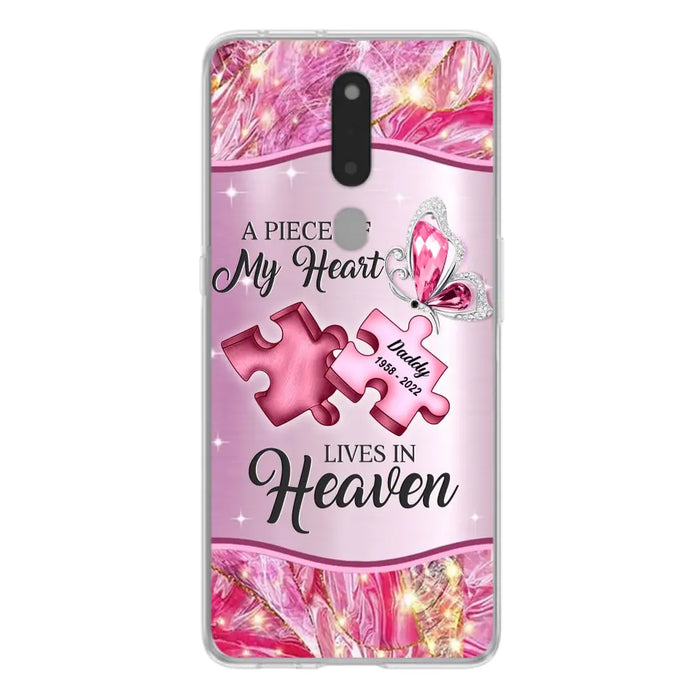 Custom Personalized Memorial Phone Case - Memorial Gift Idea for Father's Day - Case for Xiaomi/ Oppo/ Huawei - A Piece Of My Heart Lives In Heaven