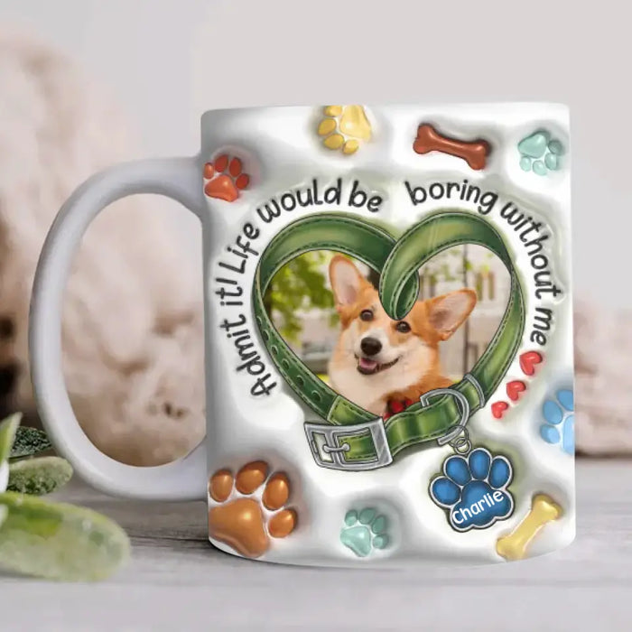 Custom Personalized Dogs 3D Effect Coffee Mug - Upload Photo - Gift Idea For Dog Lover