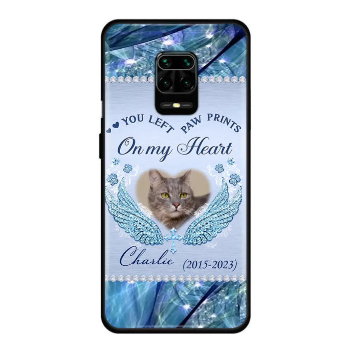 Custom Personalized Memorial Phone Case - Upload Photo - Memorial Gift Idea For Dog/ Cat Lover - You Left Paw Prints On My Heart Case for Xiaomi/ Huawei/ Oppo