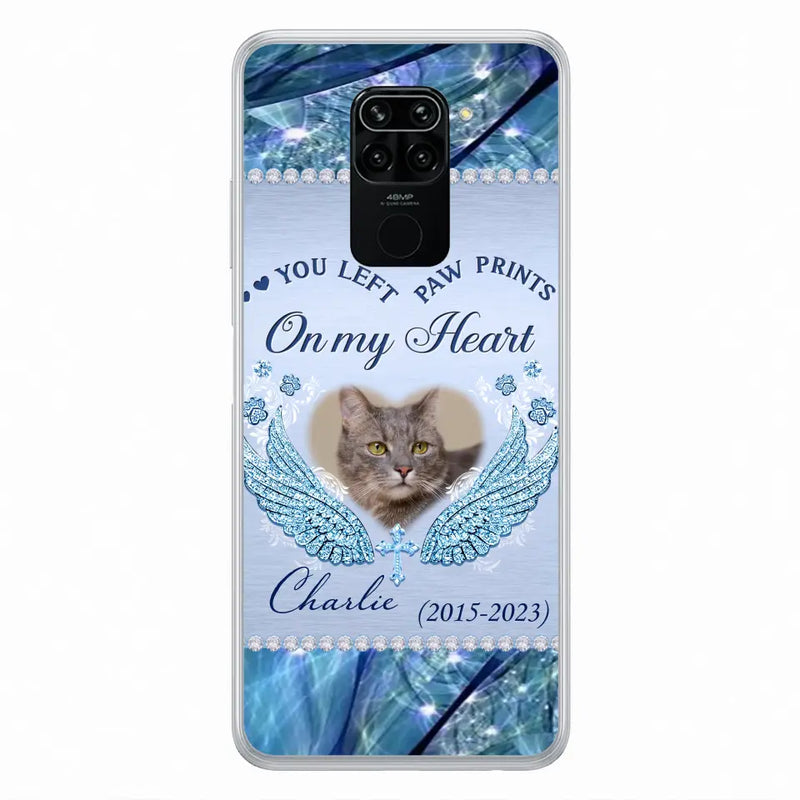 Custom Personalized Memorial Phone Case - Upload Photo - Memorial Gift Idea For Dog/ Cat Lover - You Left Paw Prints On My Heart Case for Xiaomi/ Huawei/ Oppo