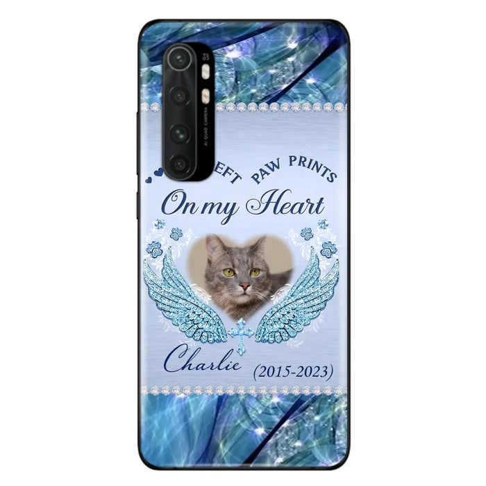 Custom Personalized Memorial Phone Case - Upload Photo - Memorial Gift Idea For Dog/ Cat Lover - You Left Paw Prints On My Heart Case for Xiaomi/ Huawei/ Oppo