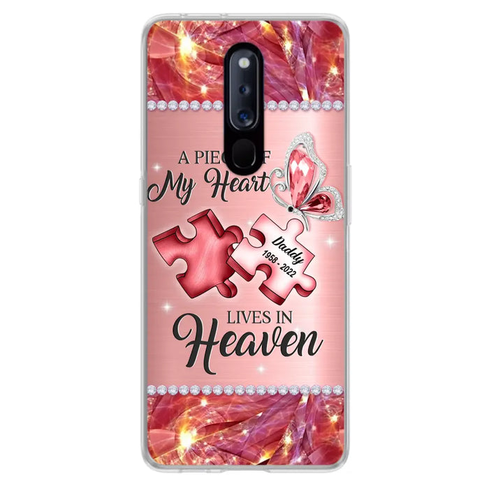 Custom Personalized Memorial Phone Case - Memorial Gift Idea for Father's Day - A Piece Of My Heart Lives In Heaven - Case for Xiaomi/Huawei/Oppo