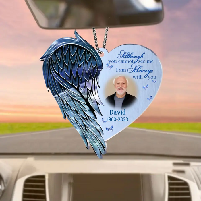 Custom Personalized Memorial Acrylic Car Ornament - Memorial Gift Idea For Family Member