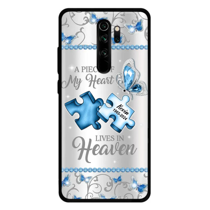 Custom Personalized Memorial Piece Phone Case - Memorial Gift For Family Member - A Piece Of My Heart Lives In Heaven - Case for Xiaomi/ Oppo/ Huawei