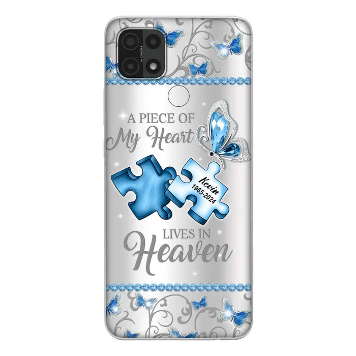 Custom Personalized Memorial Piece Phone Case - Memorial Gift For Family Member - A Piece Of My Heart Lives In Heaven - Case for Xiaomi/ Oppo/ Huawei