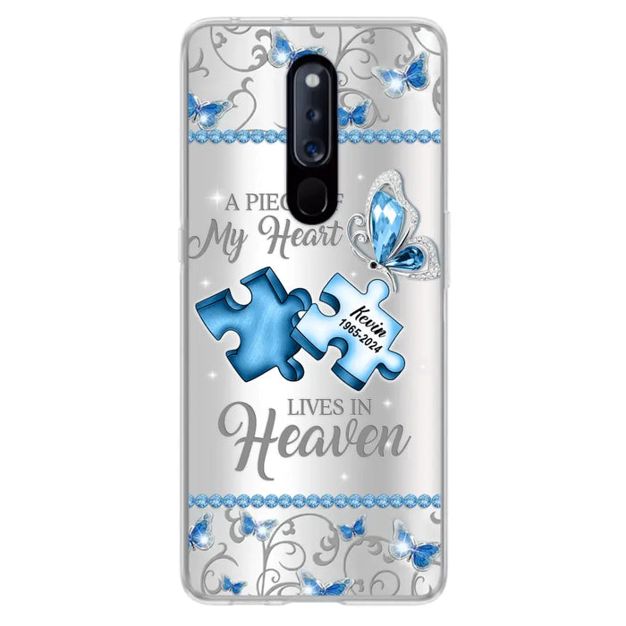 Custom Personalized Memorial Piece Phone Case - Memorial Gift For Family Member - A Piece Of My Heart Lives In Heaven - Case for Xiaomi/ Oppo/ Huawei