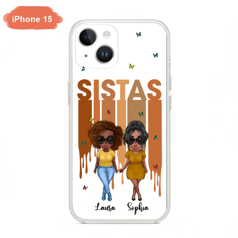 Personalized Best Friends Phone Case - Up to 5 Girls - Gift Idea For Sisters/Besties - Case For iPhone/Samsung