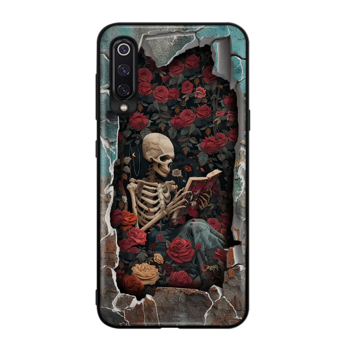 Custom Personalized Bookish Skeleton Phone Case - Reading Book Lover Gift Idea - Case For Xiaomi/ Oppo/ Huawei