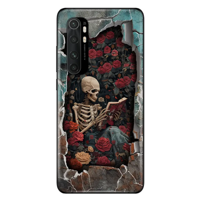 Custom Personalized Bookish Skeleton Phone Case - Reading Book Lover Gift Idea - Case For Xiaomi/ Oppo/ Huawei