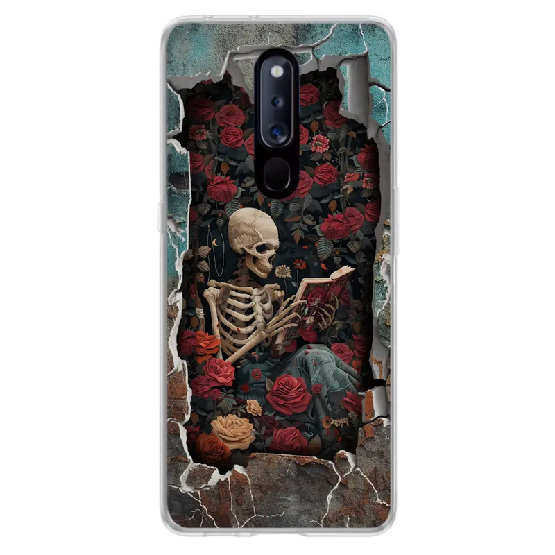Custom Personalized Bookish Skeleton Phone Case - Reading Book Lover Gift Idea - Case For Xiaomi/ Oppo/ Huawei