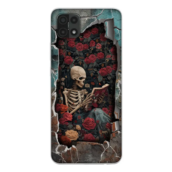 Custom Personalized Bookish Skeleton Phone Case - Reading Book Lover Gift Idea - Case For Xiaomi/ Oppo/ Huawei