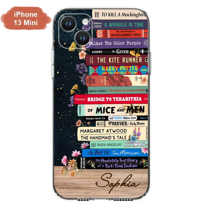 Custom Personalized Books Phone Case - Reading Book Lover Gift Idea - Case For iPhone/ Samsung