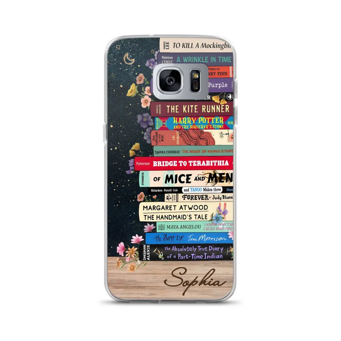 Custom Personalized Books Phone Case - Reading Book Lover Gift Idea - Case For iPhone/ Samsung