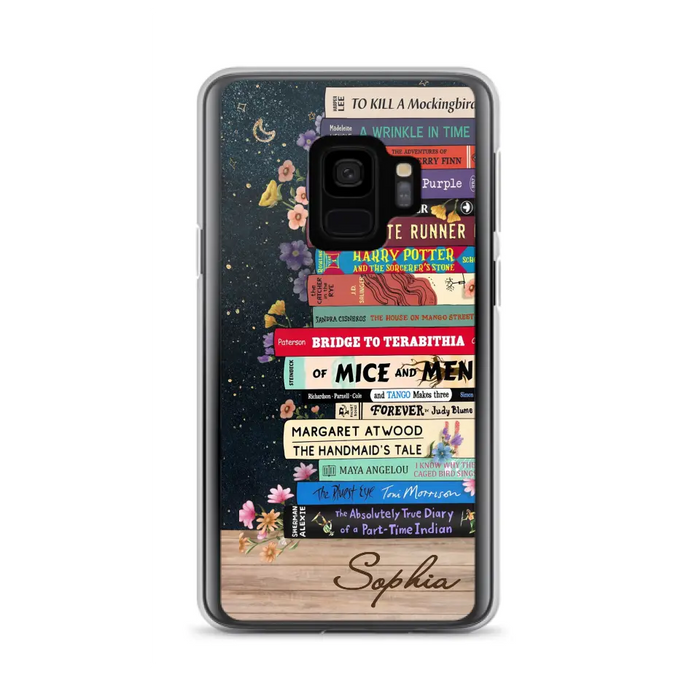 Custom Personalized Books Phone Case - Reading Book Lover Gift Idea - Case For iPhone/ Samsung