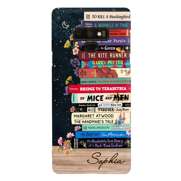 Custom Personalized Books Phone Case - Reading Book Lover Gift Idea - Case For iPhone/ Samsung