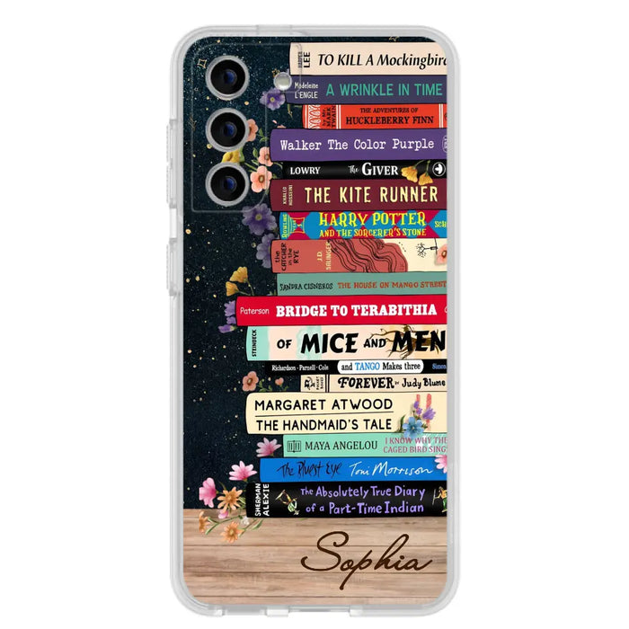 Custom Personalized Books Phone Case - Reading Book Lover Gift Idea - Case For iPhone/ Samsung