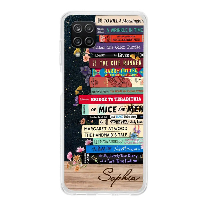 Custom Personalized Books Phone Case - Reading Book Lover Gift Idea - Case For iPhone/ Samsung