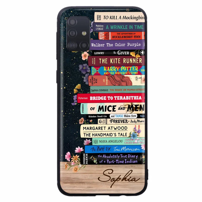 Custom Personalized Books Phone Case - Reading Book Lover Gift Idea - Case For iPhone/ Samsung