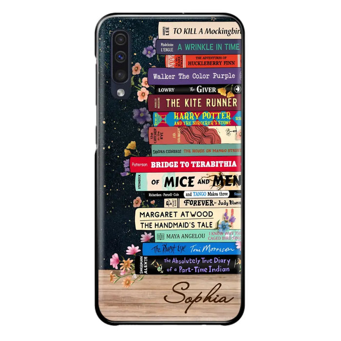 Custom Personalized Books Phone Case - Reading Book Lover Gift Idea - Case For iPhone/ Samsung