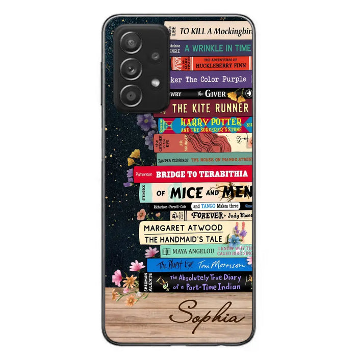 Custom Personalized Books Phone Case - Reading Book Lover Gift Idea - Case For iPhone/ Samsung