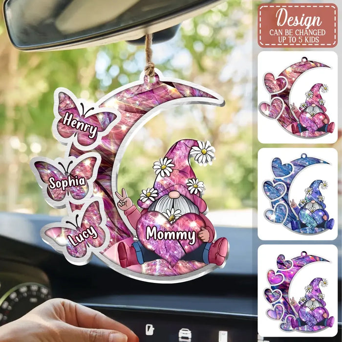 Custom Personalized Sparkling Grandma Nana With Sweet Butterfly Kids Acrylic  Car Ornament - Gift Idea To Grandma/ Mother - Upto 5 Kids