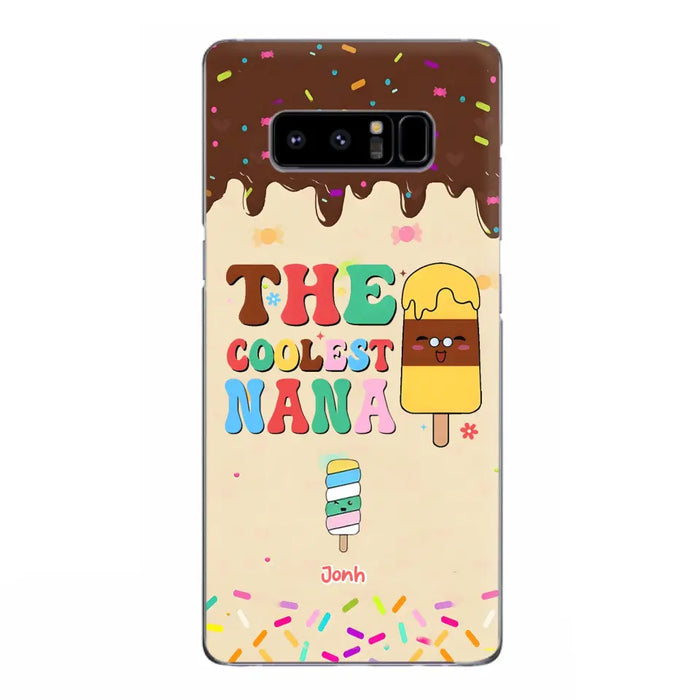 Custom Personalized The Coolest Nana Phone Case - Upto 10 Kids - Mother's Day Gift Idea for Grandma/ Mom - Case for iPhone/ Samsung