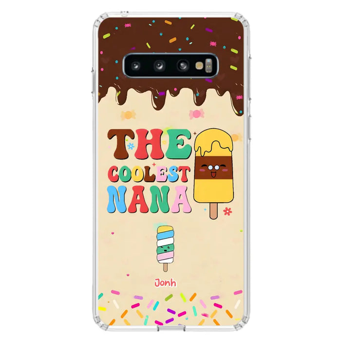 Custom Personalized The Coolest Nana Phone Case - Upto 10 Kids - Mother's Day Gift Idea for Grandma/ Mom - Case for iPhone/ Samsung