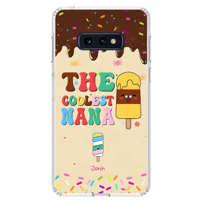 Custom Personalized The Coolest Nana Phone Case - Upto 10 Kids - Mother's Day Gift Idea for Grandma/ Mom - Case for iPhone/ Samsung