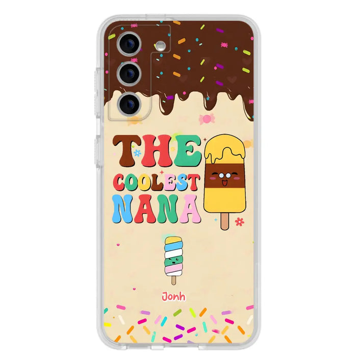 Custom Personalized The Coolest Nana Phone Case - Upto 10 Kids - Mother's Day Gift Idea for Grandma/ Mom - Case for iPhone/ Samsung