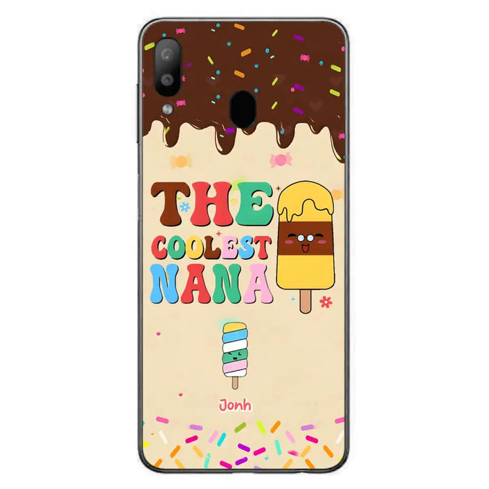 Custom Personalized The Coolest Nana Phone Case - Upto 10 Kids - Mother's Day Gift Idea for Grandma/ Mom - Case for iPhone/ Samsung