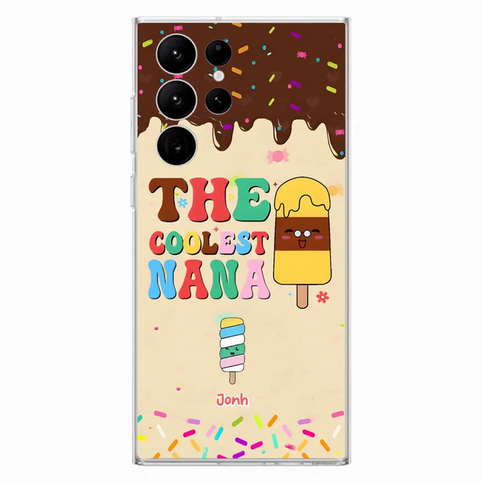 Custom Personalized The Coolest Nana Phone Case - Upto 10 Kids - Mother's Day Gift Idea for Grandma/ Mom - Case for iPhone/ Samsung