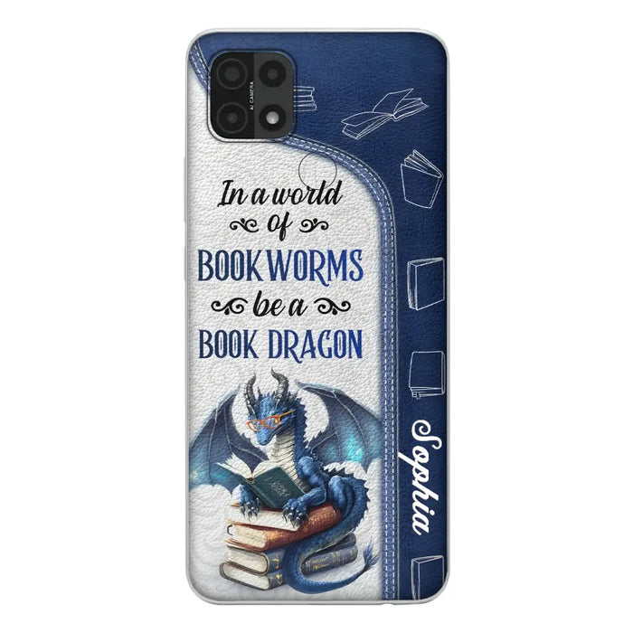 Custom Personalized Book Dragon Phone Case - Gift Idea For Book Lovers - In A World Of Bookworms Be A Book Dragon - Case For Xiaomi/ Oppo/ Huawei