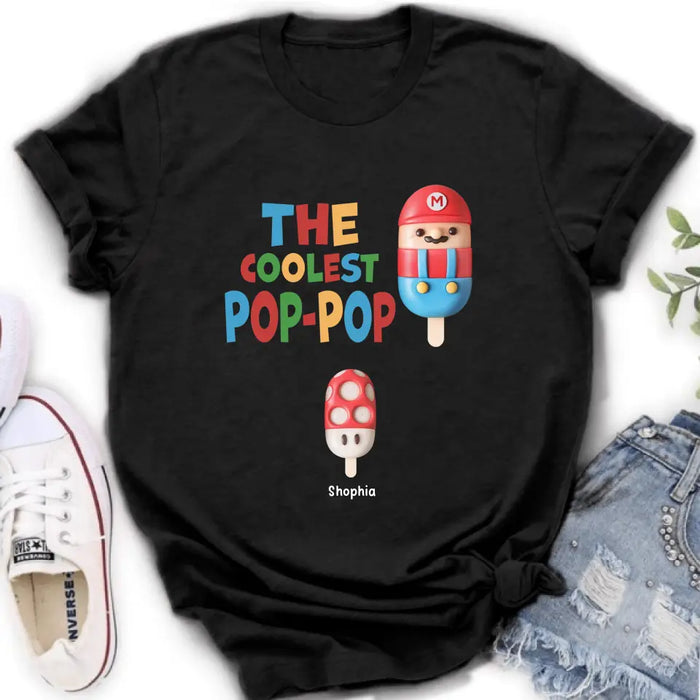 Personalized Shirt - The Coolest Pop - Gift Idea For Father's