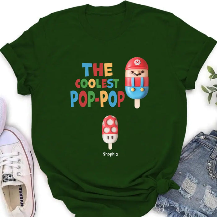 Personalized Shirt - The Coolest Pop - Gift Idea For Father's