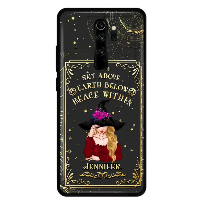 Custom Personalized Witch Tarrot Card Phone Case - Gift Idea For Witch/ Tarrot Lover - Sky Above Earth Below Peace Within - Case For Xiaomi/ Oppo/ Huawei