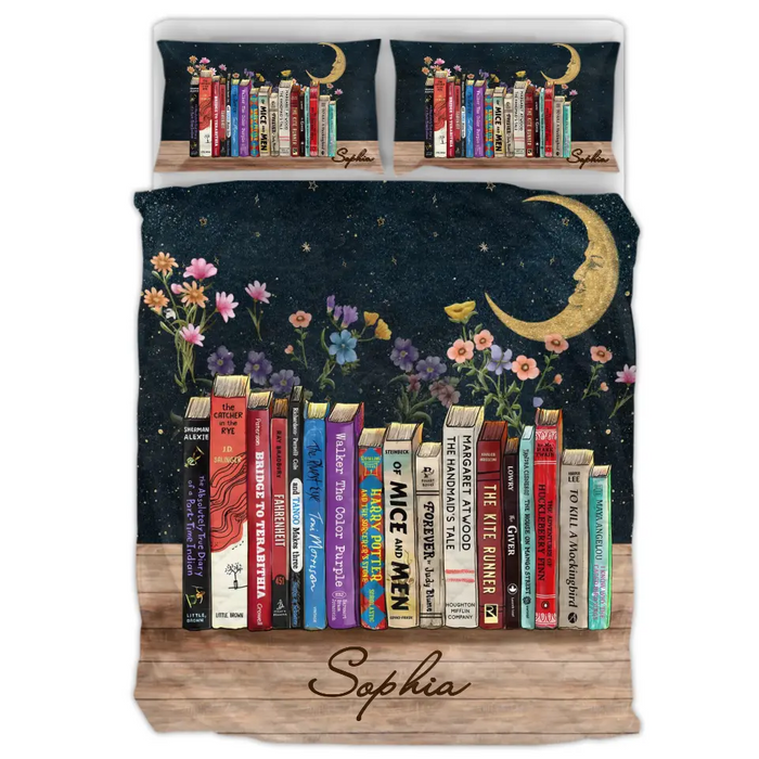 Custom Personalized Reading Book Quilt Bed Sets - Gift Idea For Books Lover