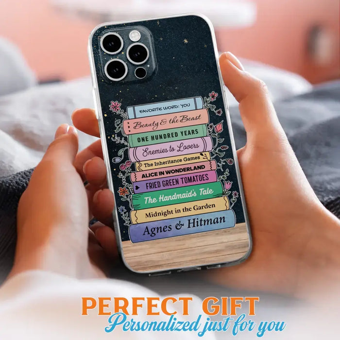 Custom Personalized Reading Book Phone Case For iPhone/ Samsung - Gift Idea For Reading Lover/ Birthday