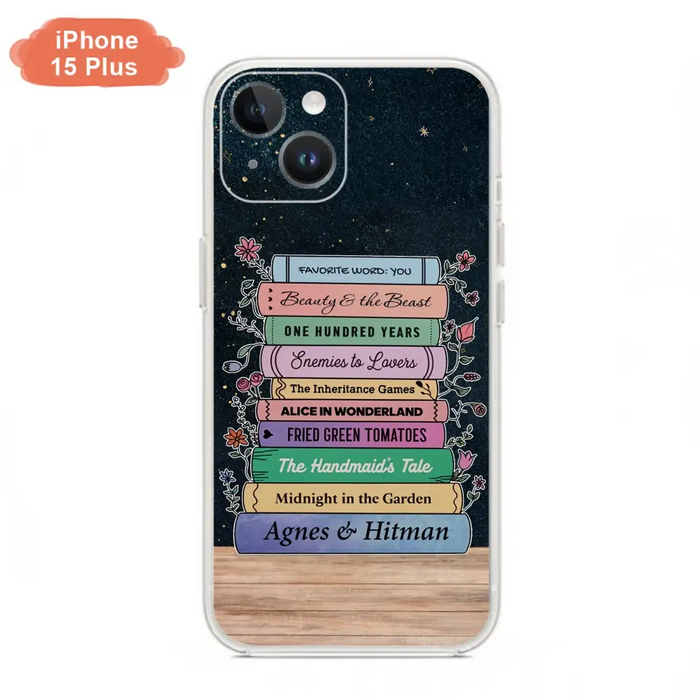 Custom Personalized Reading Book Phone Case For iPhone/ Samsung - Gift Idea For Reading Lover/ Birthday