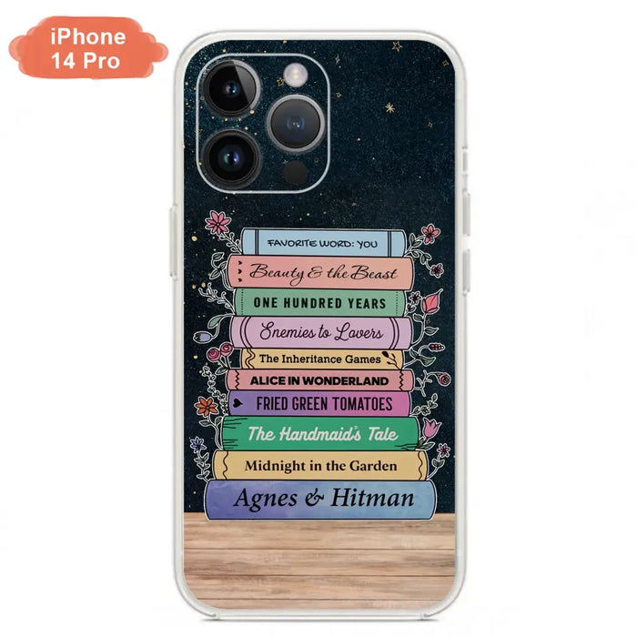 Custom Personalized Reading Book Phone Case For iPhone/ Samsung - Gift Idea For Reading Lover/ Birthday