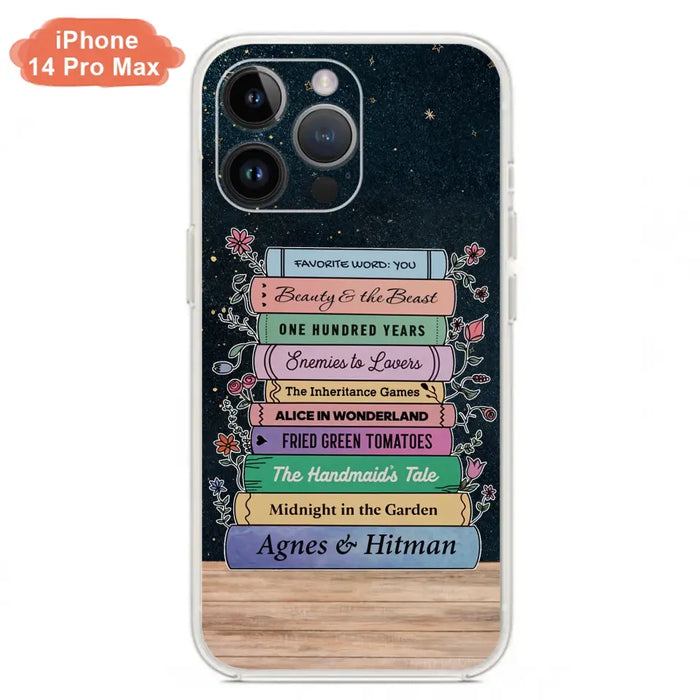 Custom Personalized Reading Book Phone Case For iPhone/ Samsung - Gift Idea For Reading Lover/ Birthday