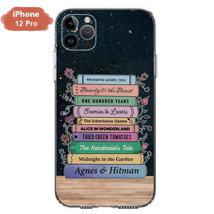 Custom Personalized Reading Book Phone Case For iPhone/ Samsung - Gift Idea For Reading Lover/ Birthday