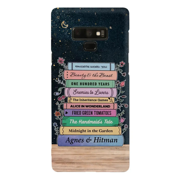 Custom Personalized Reading Book Phone Case For iPhone/ Samsung - Gift Idea For Reading Lover/ Birthday