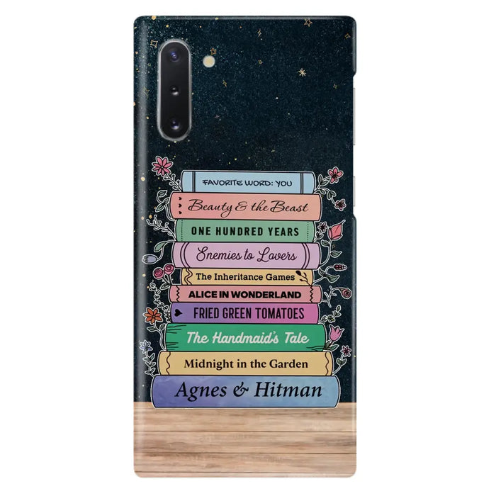 Custom Personalized Reading Book Phone Case For iPhone/ Samsung - Gift Idea For Reading Lover/ Birthday