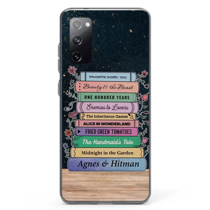 Custom Personalized Reading Book Phone Case For iPhone/ Samsung - Gift Idea For Reading Lover/ Birthday