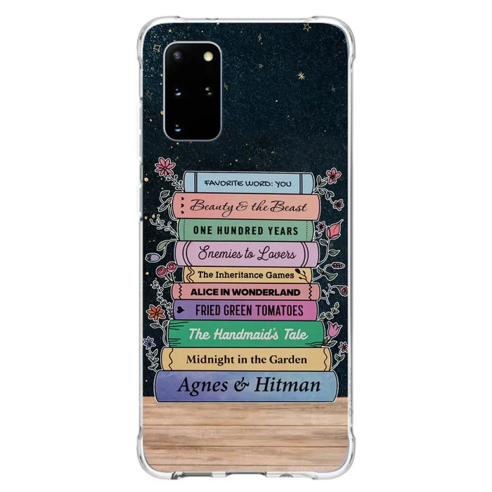 Custom Personalized Reading Book Phone Case For iPhone/ Samsung - Gift Idea For Reading Lover/ Birthday