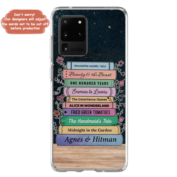 Custom Personalized Reading Book Phone Case For iPhone/ Samsung - Gift Idea For Reading Lover/ Birthday