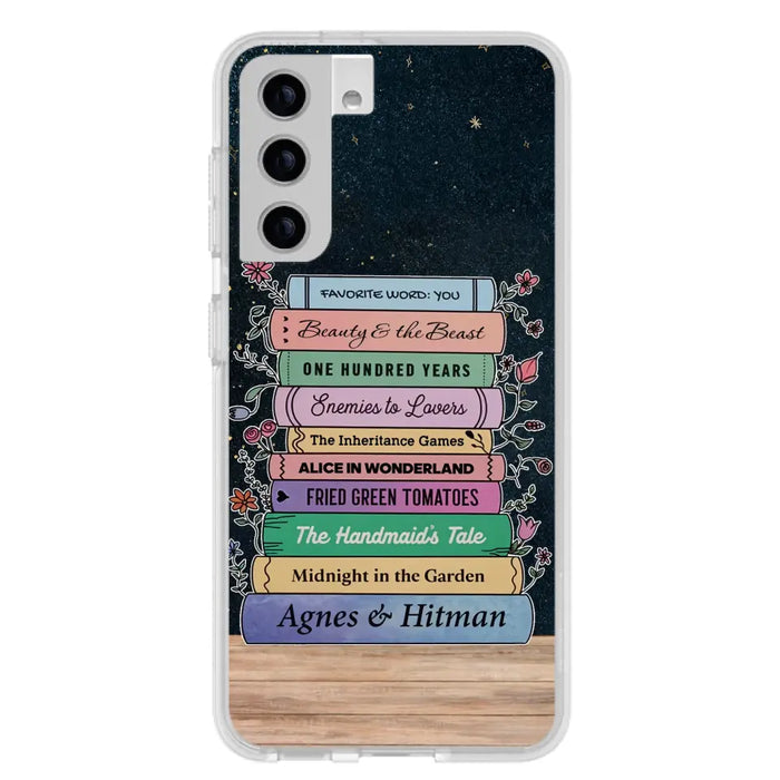 Custom Personalized Reading Book Phone Case For iPhone/ Samsung - Gift Idea For Reading Lover/ Birthday