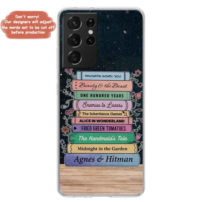 Custom Personalized Reading Book Phone Case For iPhone/ Samsung - Gift Idea For Reading Lover/ Birthday