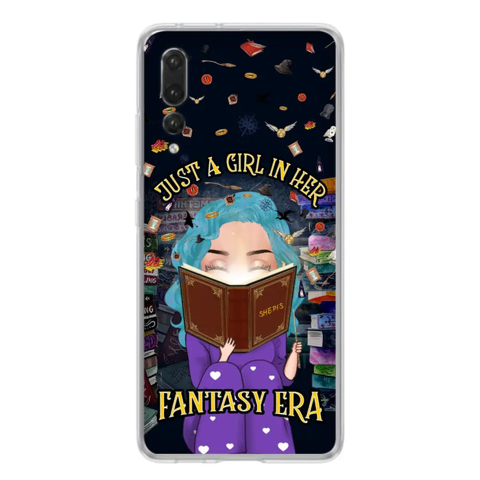 Custom Personalized Reading Book Phone Case - Gift Idea For Book Lovers - Just A Girl In Her Fantasy Era - Case For Xiaomi/ Oppo/ Huawei