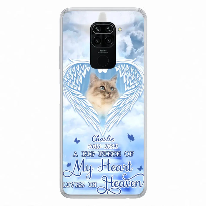 Custom Personalized Memorial Pet Phone Case - Upload Photo - Memorial Gift Idea For Pet Owner - A Big Piece Of My Heart Lives In Heaven - Case For Xiaomi/ Oppo/ Huawei